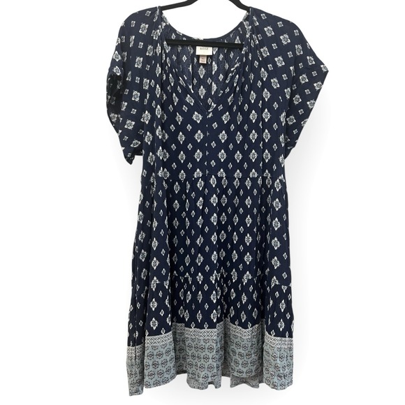 Knox Rose Dresses & Skirts - Knox Rose Floral Peasant Dress Cottagecore Boho Romantic Flutter Elbow Womens XL